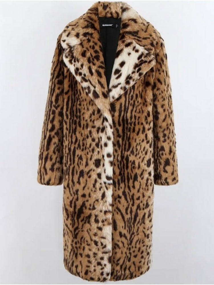 Catty Fur Leopard Coat