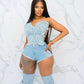 Desert Butterfly Two Piece Denim Set