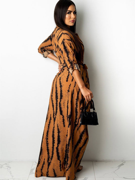 Gotcha Maxi Animal Print Maxi Dress